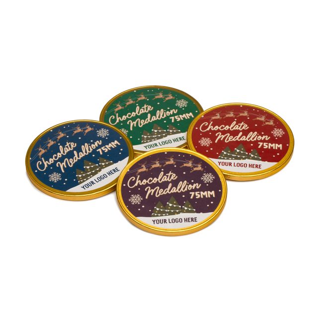 Winter Collection `25 – Medallion – 75mm – Foiled Chocolate