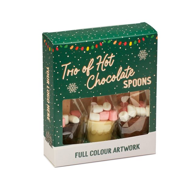 Winter Collection `25 – Trio of Hot Chocolate Spoon – White, Milk & Dark