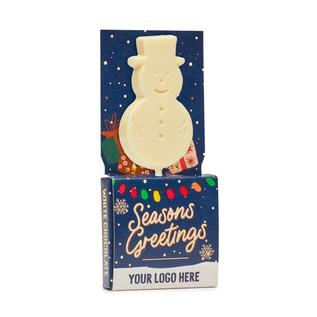 Winter Collection `25 – Eco Lolly Box – White Chocolate – Snowman Lolly